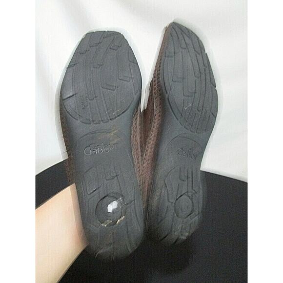 Gabor Brown Leather Square Toe Slip On Comfort Loafers Shoes Men Size 8 US - Picture 9 of 10